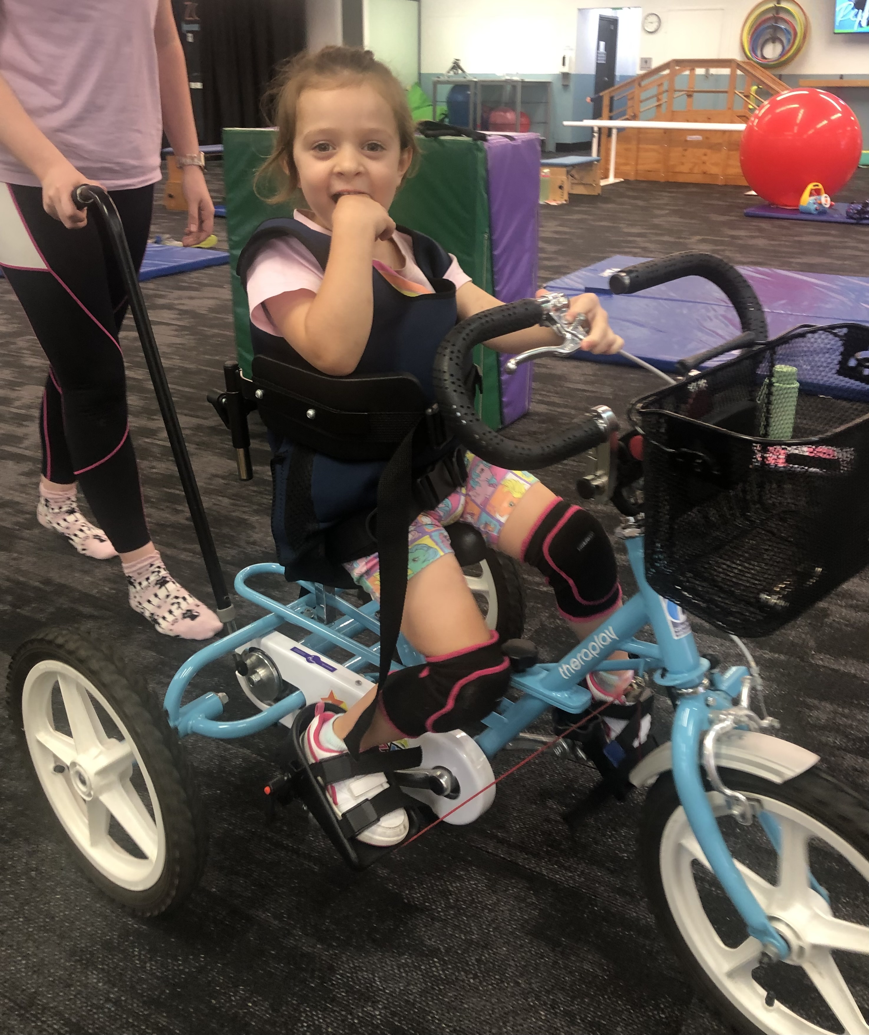 Ava on a bike
