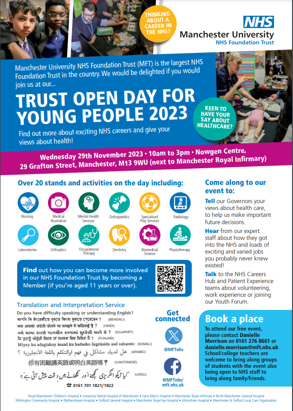 Photograph from Manchester University NHS Foundation Trust
