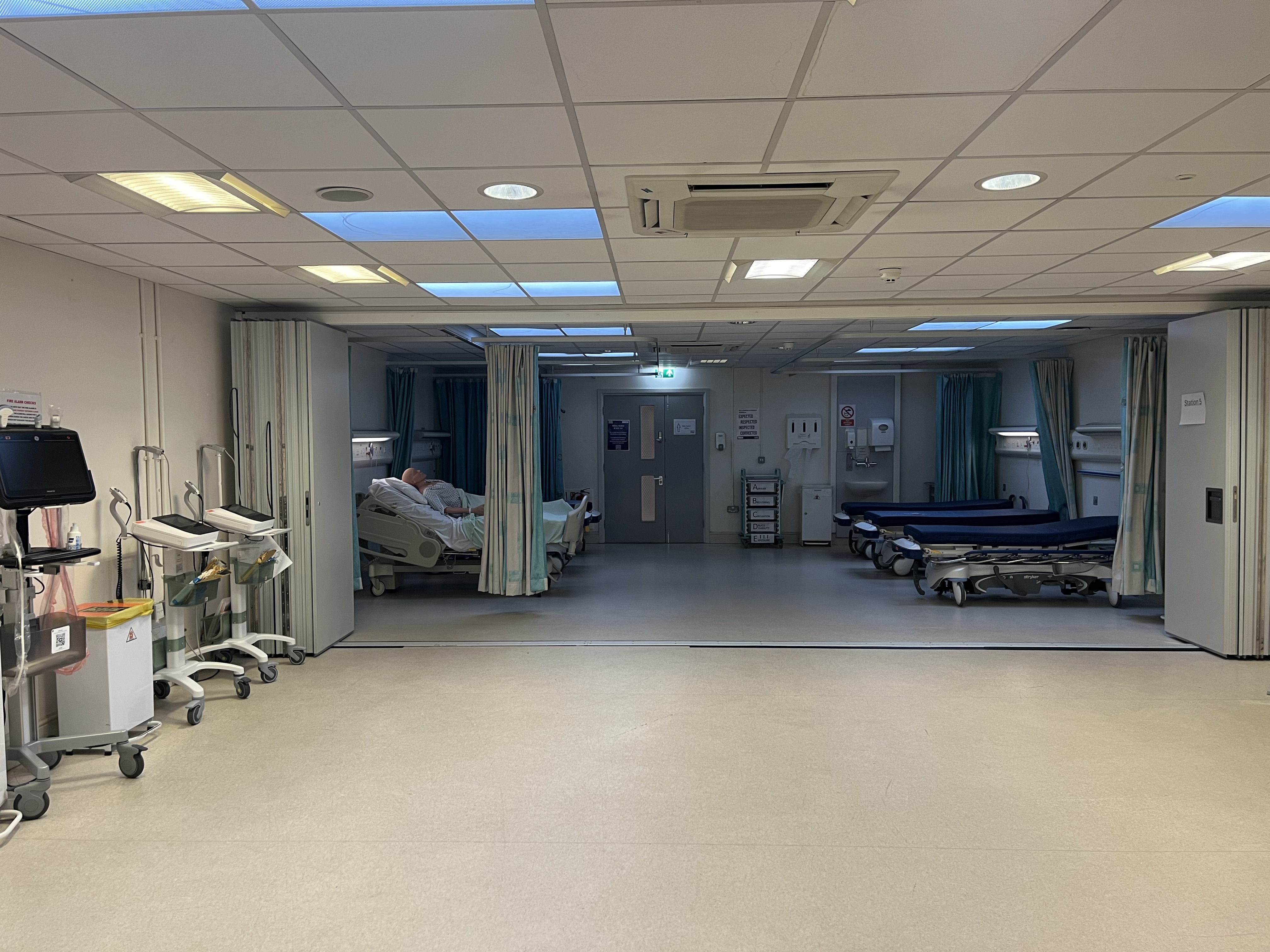 Clinical skills lab at the Education and Research Centre, Wythenshawe Hospital