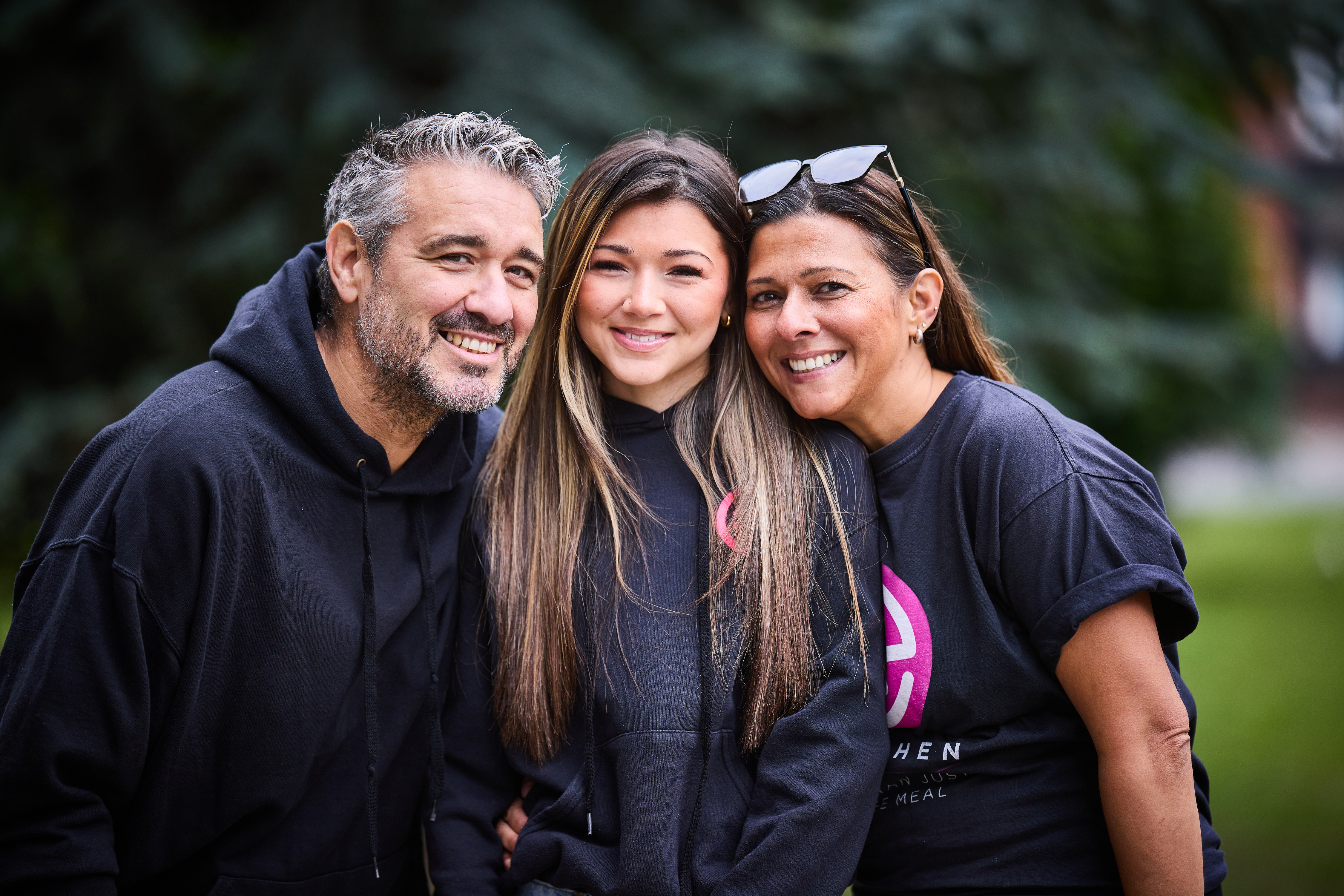 Emmie and her parents